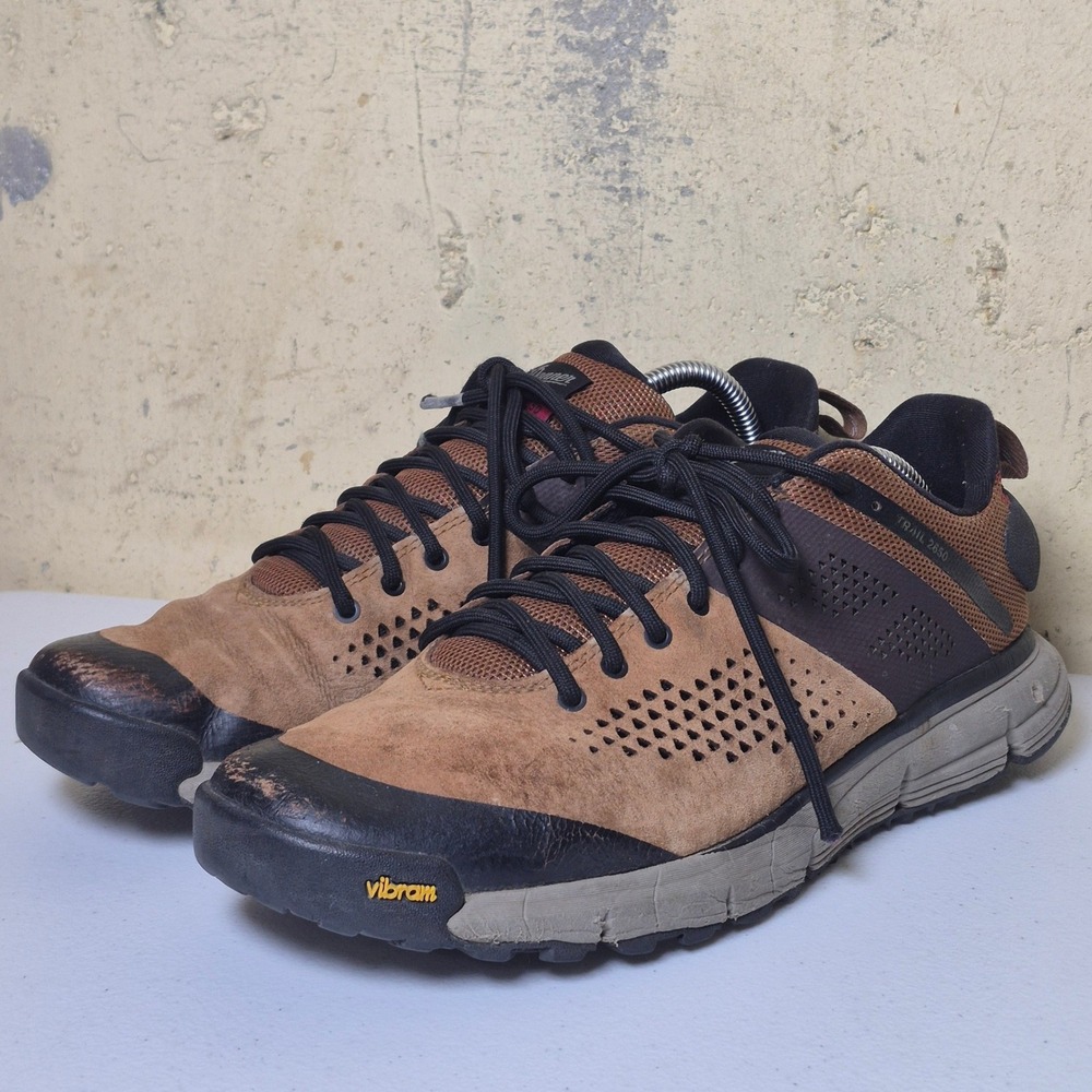 Danner Trail 2650 Hiking Shoes Mens 11 Brown Suede Vibram Low Top